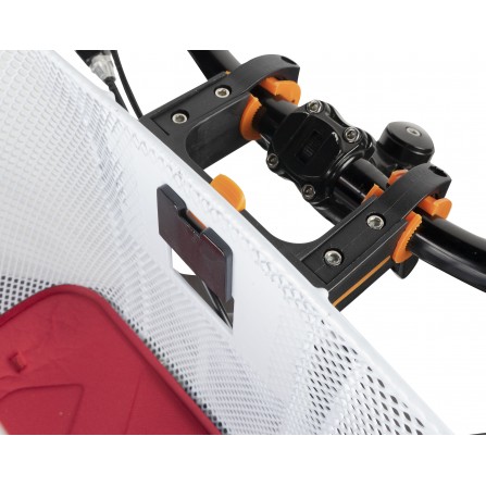 Panier acier XXL blanc avec fixation DMTS universelle