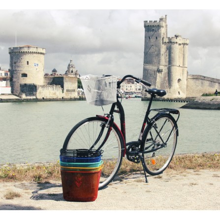 Panier Acier XXL noir  + Fixation MTS3 pour E-Bike
