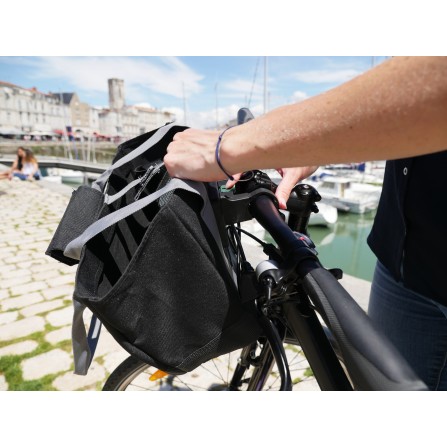 Panier avant shopping noir + fix. mts
