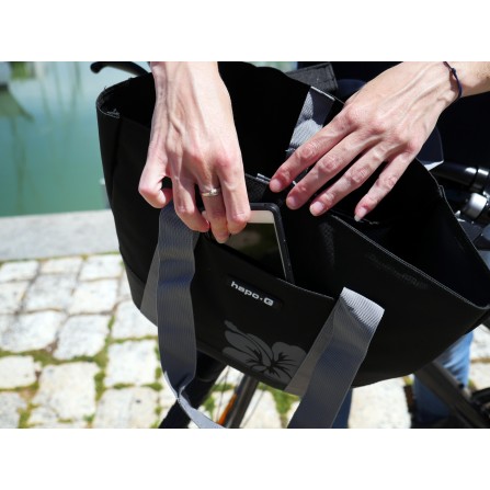 Panier avant shopping noir + fix. mts