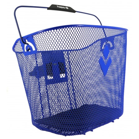 Panier Acier XXL bleu + Fixation MTS3 pour E-Bike