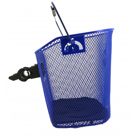 Panier Acier XXL bleu + Fixation MTS3 pour E-Bike