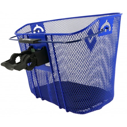 Panier Acier XXL bleu + Fixation MTS3 pour E-Bike