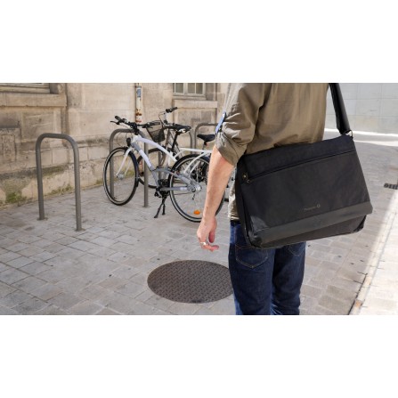 Sac messenger premium Noir