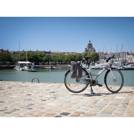 Sacoche arrière waterproof 14L convertible sac à dos fixation compatible Ebike