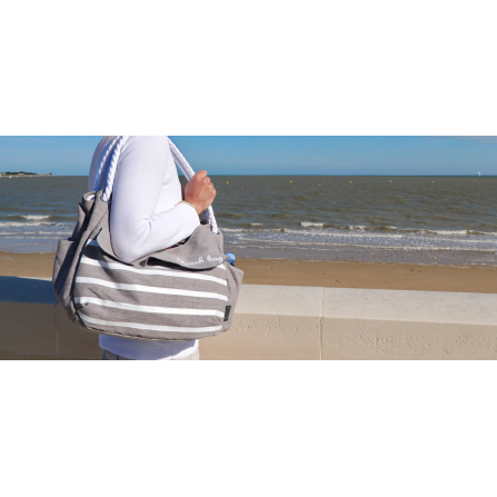 Panier shopping Collection BEACH gris fixation Mts 3