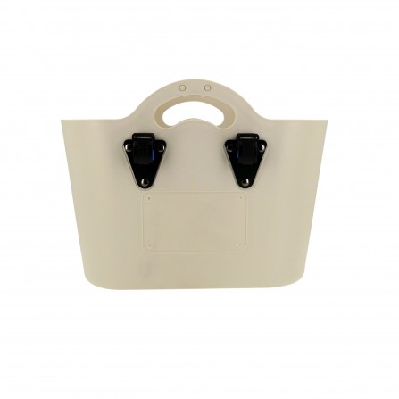 Panier Trendy One fixation porte-bagages sable blanc