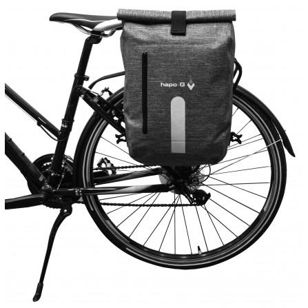 Sacoche arrière waterproof 14L convertible sac à dos fixation compatible Ebike