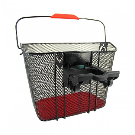 Panier Acier XXL noir  + Fixation MTS3 pour E-Bike