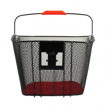 Panier Acier XXL noir  + Fixation MTS3 pour E-Bike