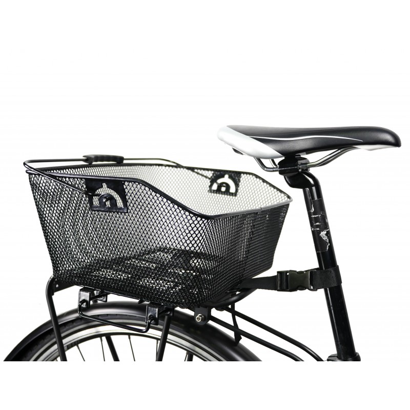 Panier de Transport Vélo Electrique sur Porte Bagage Large pour